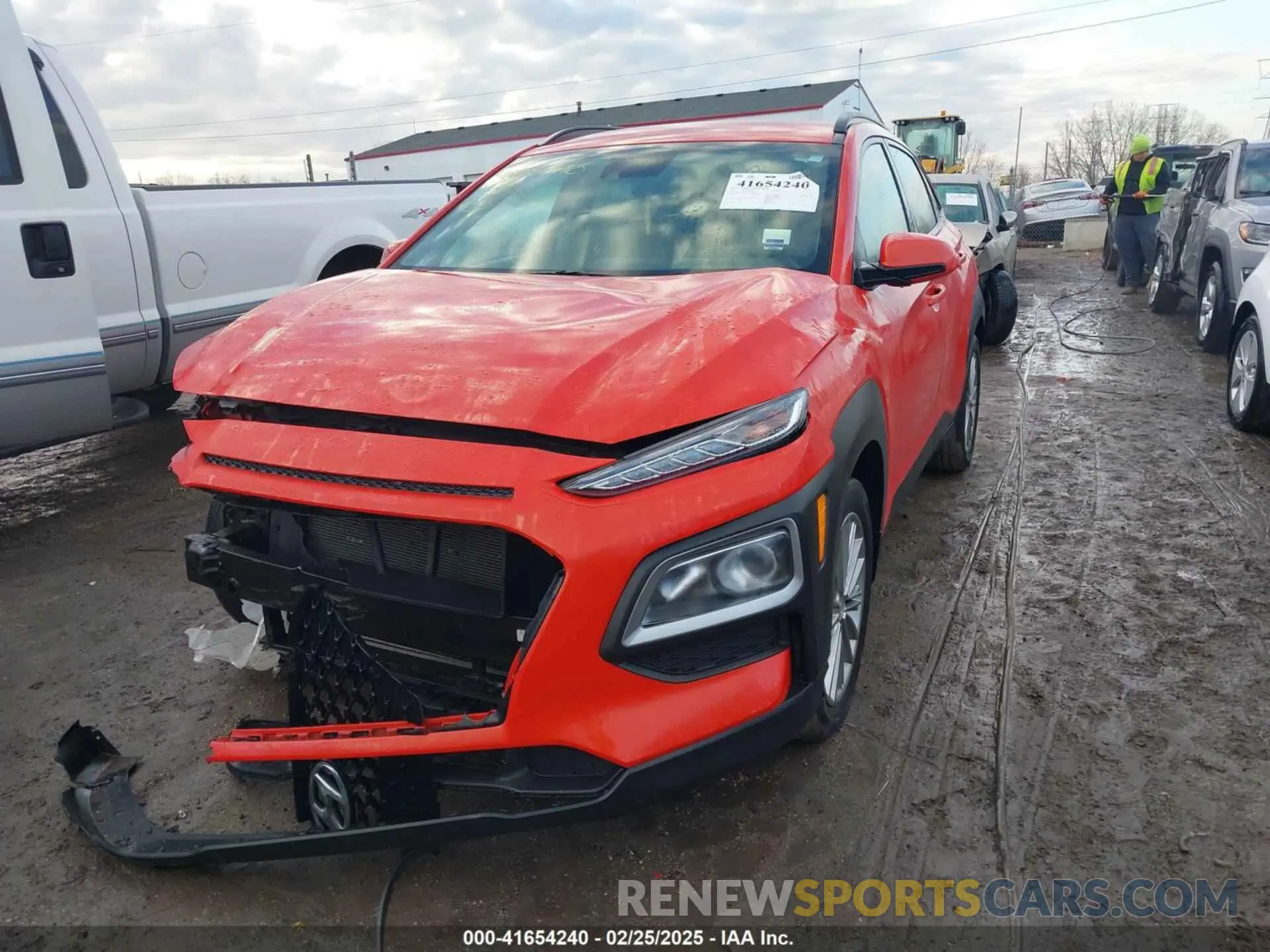 2 Photograph of a damaged car KM8K22AAXKU293340 HYUNDAI KONA 2019
