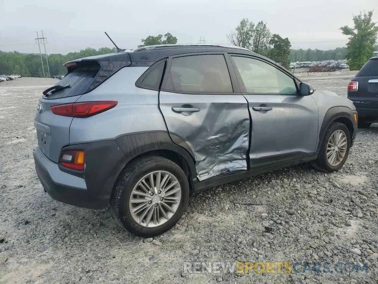 3 Photograph of a damaged car KM8K22AAXKU328670 HYUNDAI KONA 2019