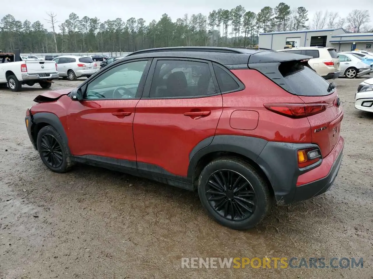 2 Photograph of a damaged car KM8K22AAXKU347316 HYUNDAI KONA 2019