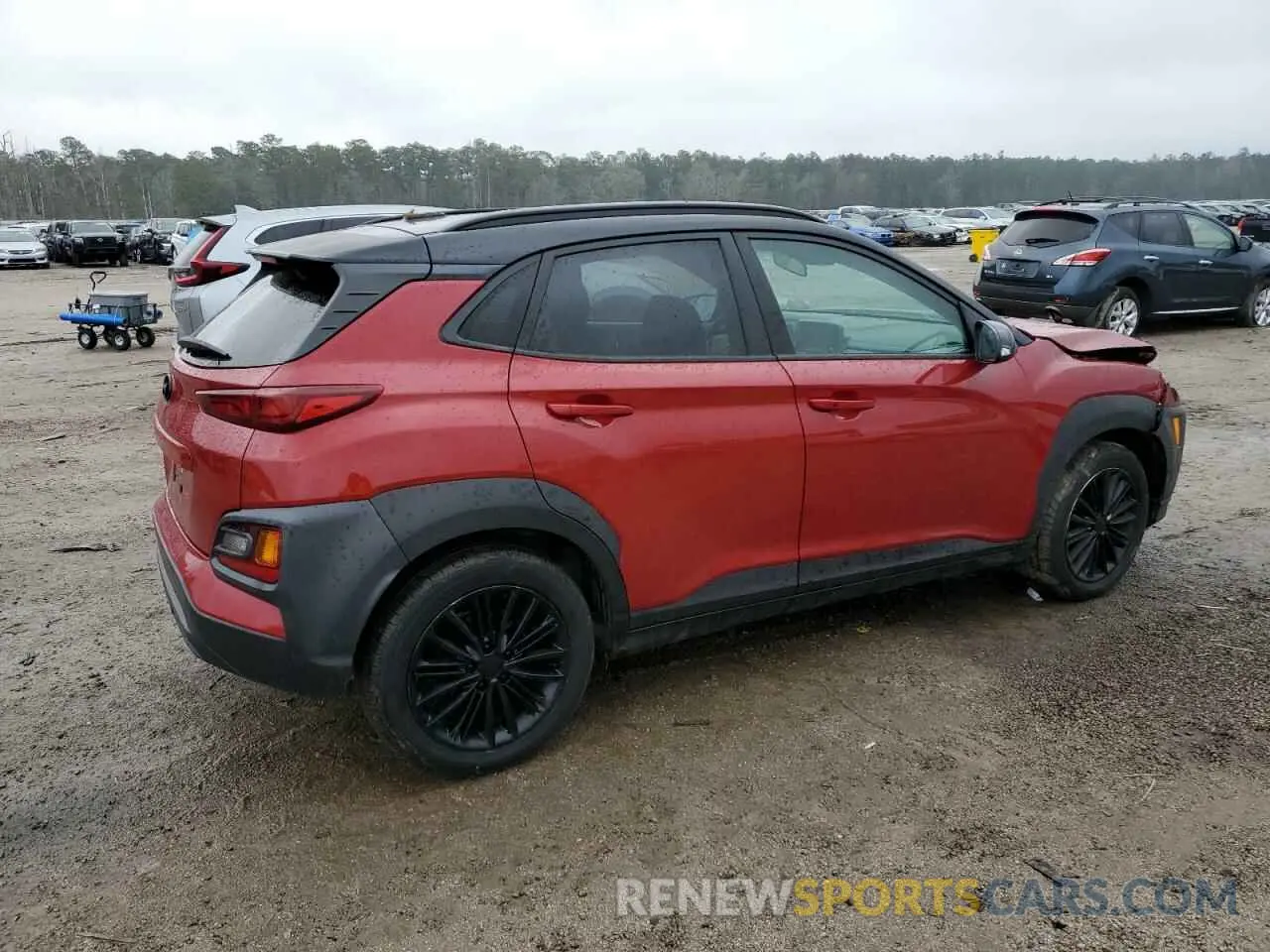 3 Photograph of a damaged car KM8K22AAXKU347316 HYUNDAI KONA 2019