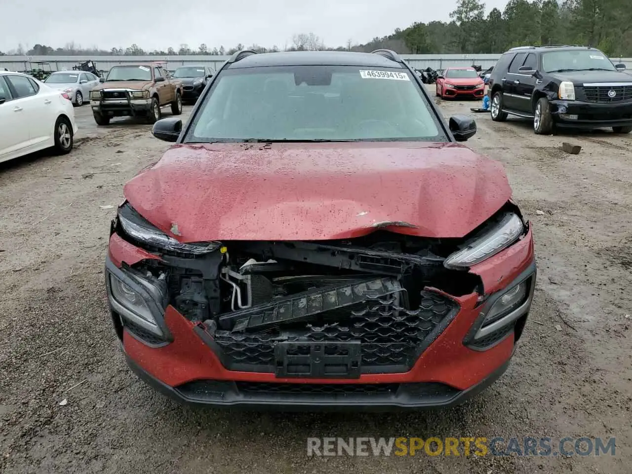 5 Photograph of a damaged car KM8K22AAXKU347316 HYUNDAI KONA 2019