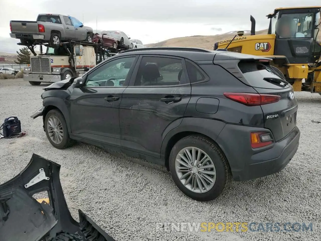 2 Photograph of a damaged car KM8K22AAXKU382423 HYUNDAI KONA 2019