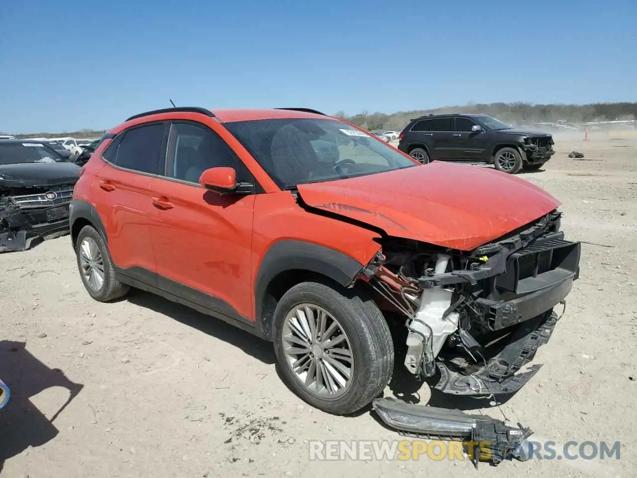 4 Photograph of a damaged car KM8K22AAXKU395236 HYUNDAI KONA 2019