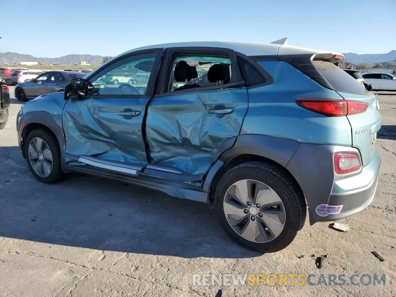 2 Photograph of a damaged car KM8K23AG5KU022809 HYUNDAI KONA 2019