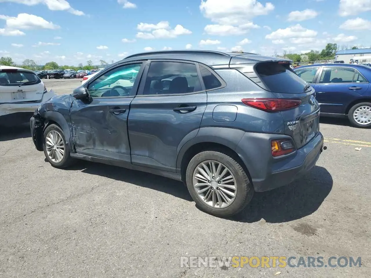 2 Photograph of a damaged car KM8K2CAA0KU198310 HYUNDAI KONA 2019