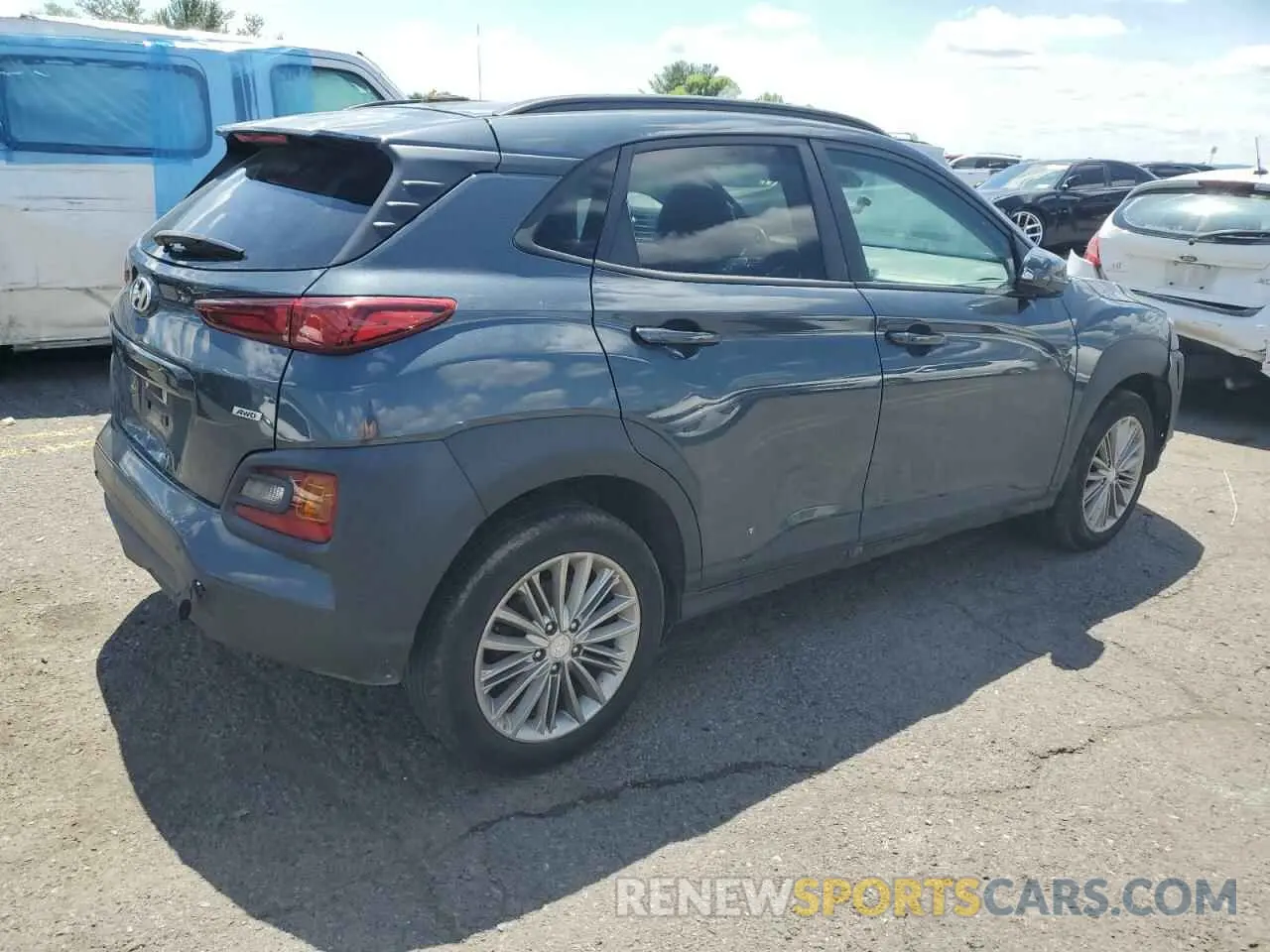 3 Photograph of a damaged car KM8K2CAA0KU198310 HYUNDAI KONA 2019