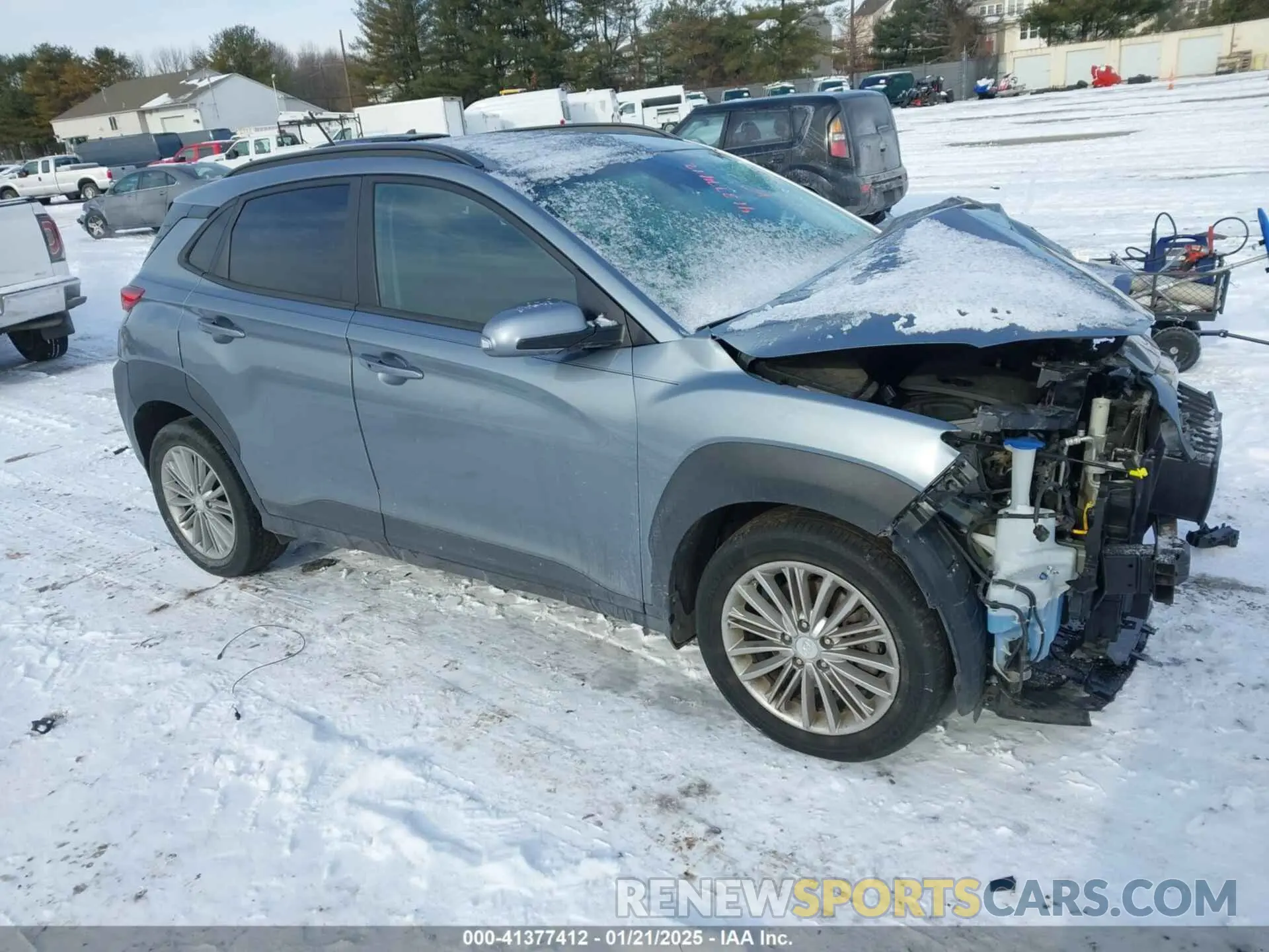 1 Photograph of a damaged car KM8K2CAA1KU235929 HYUNDAI KONA 2019