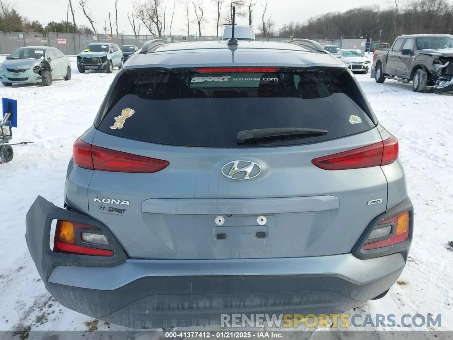 16 Photograph of a damaged car KM8K2CAA1KU235929 HYUNDAI KONA 2019