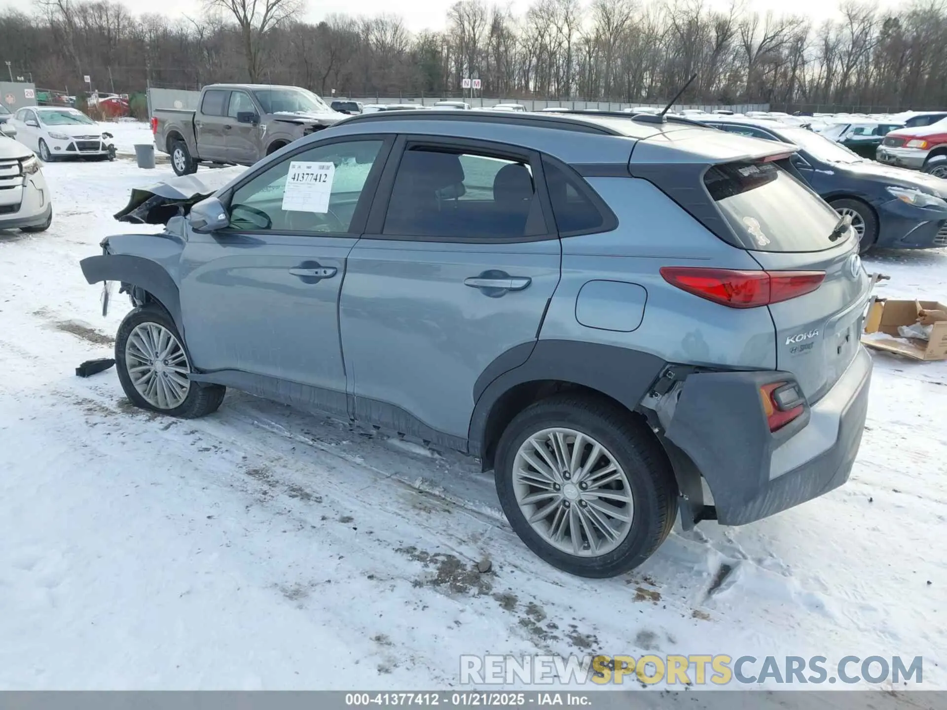 3 Photograph of a damaged car KM8K2CAA1KU235929 HYUNDAI KONA 2019
