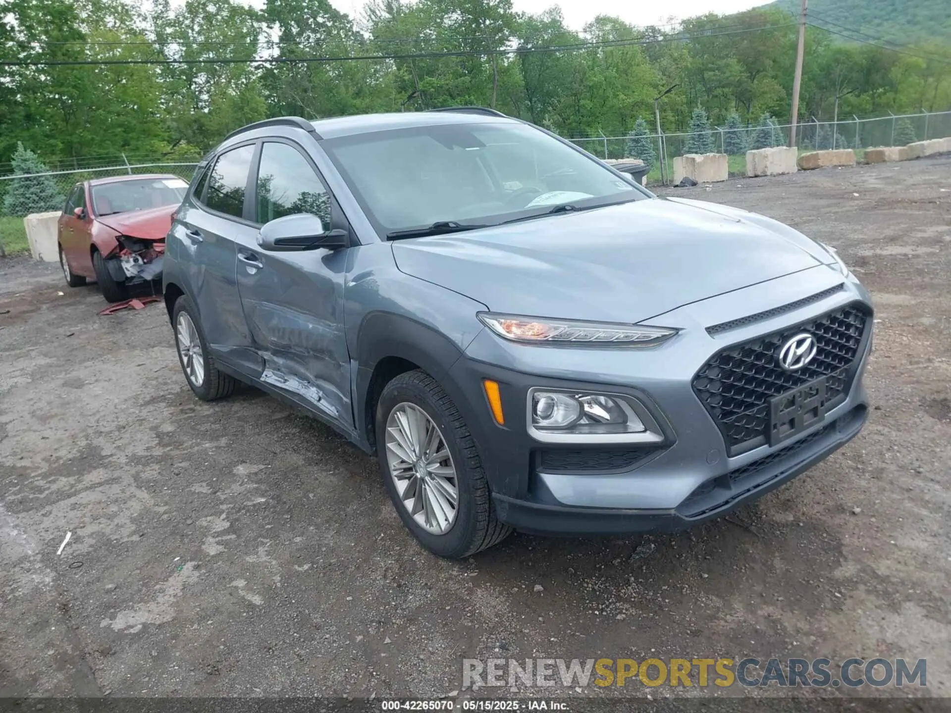 1 Photograph of a damaged car KM8K2CAA1KU330510 HYUNDAI KONA 2019