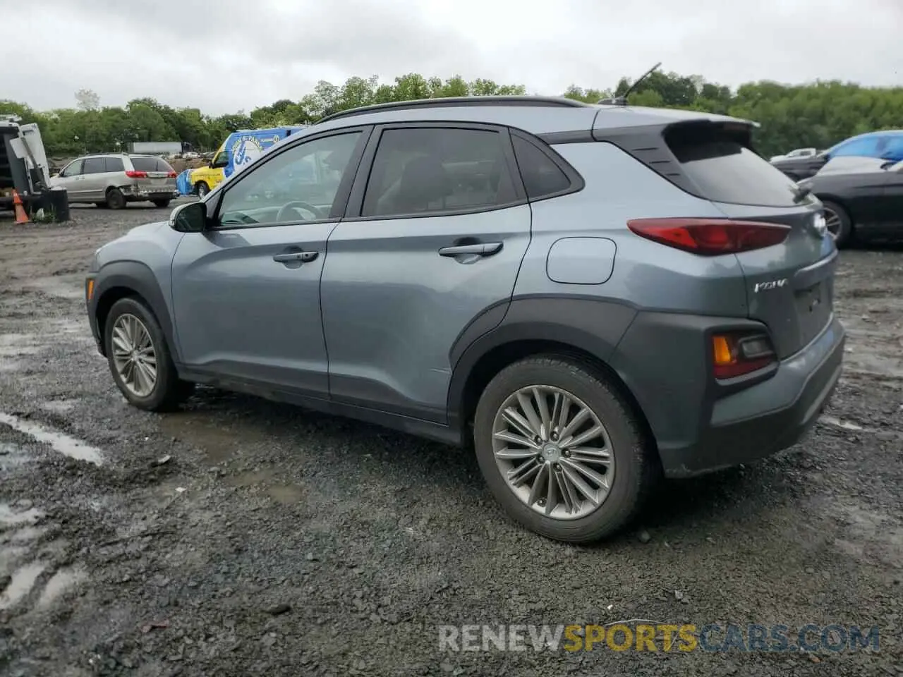 2 Photograph of a damaged car KM8K2CAA3KU321260 HYUNDAI KONA 2019