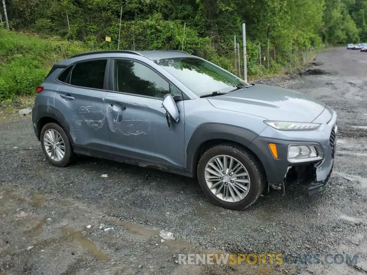 4 Photograph of a damaged car KM8K2CAA3KU321260 HYUNDAI KONA 2019
