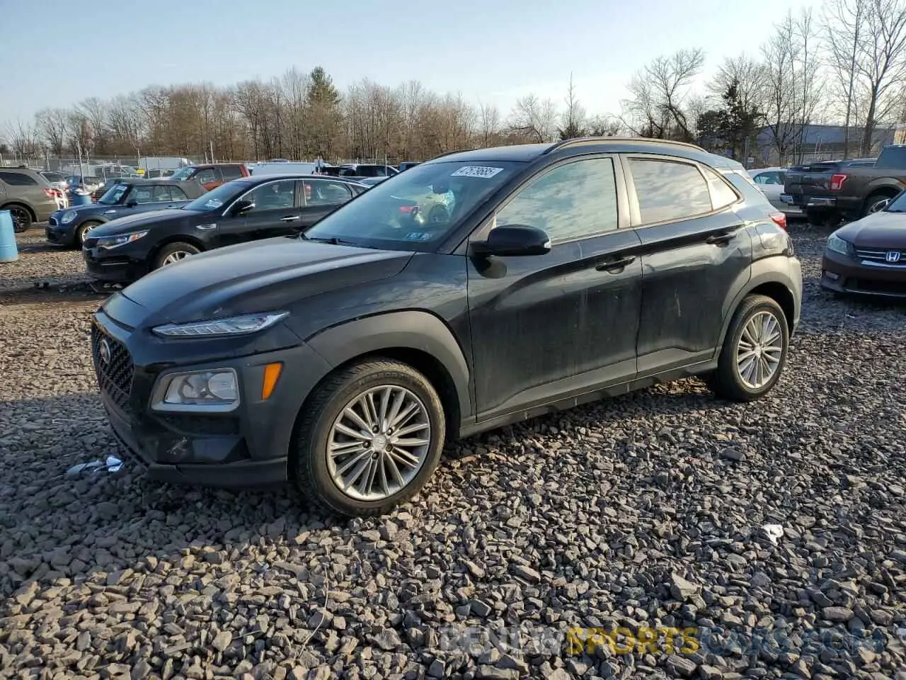 1 Photograph of a damaged car KM8K2CAA3KU366280 HYUNDAI KONA 2019