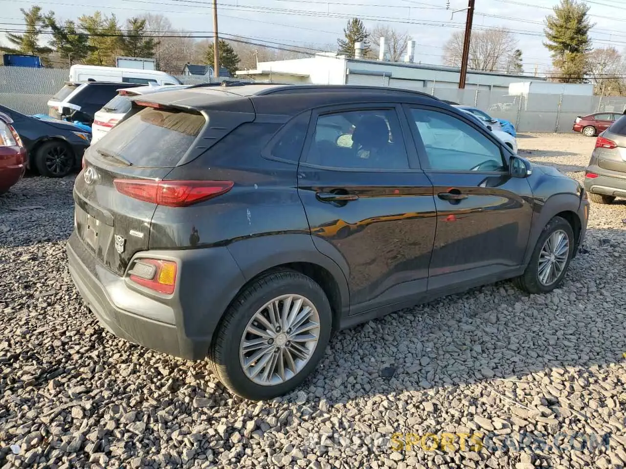 3 Photograph of a damaged car KM8K2CAA3KU366280 HYUNDAI KONA 2019