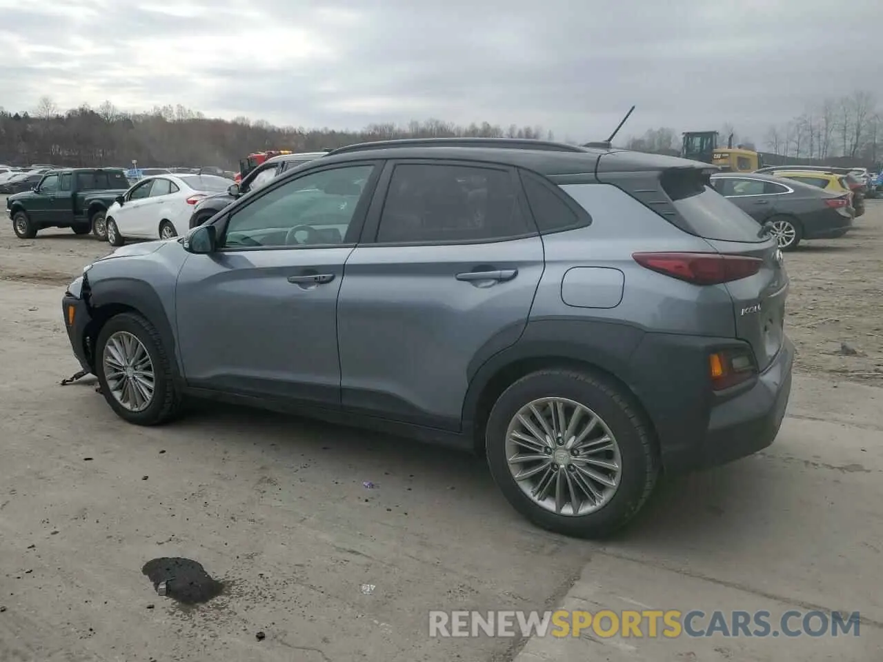 2 Photograph of a damaged car KM8K2CAA4KU393858 HYUNDAI KONA 2019