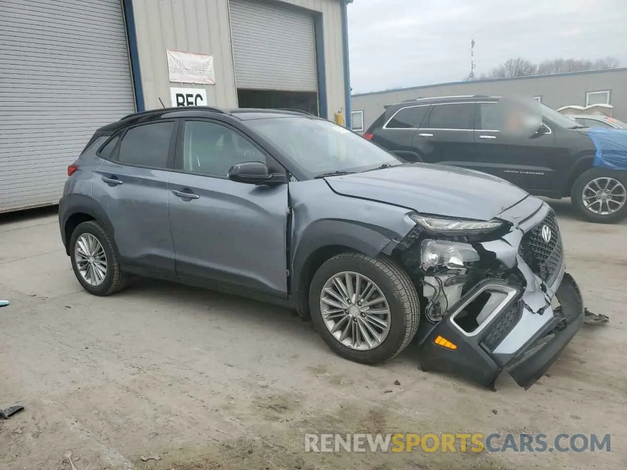 4 Photograph of a damaged car KM8K2CAA4KU393858 HYUNDAI KONA 2019