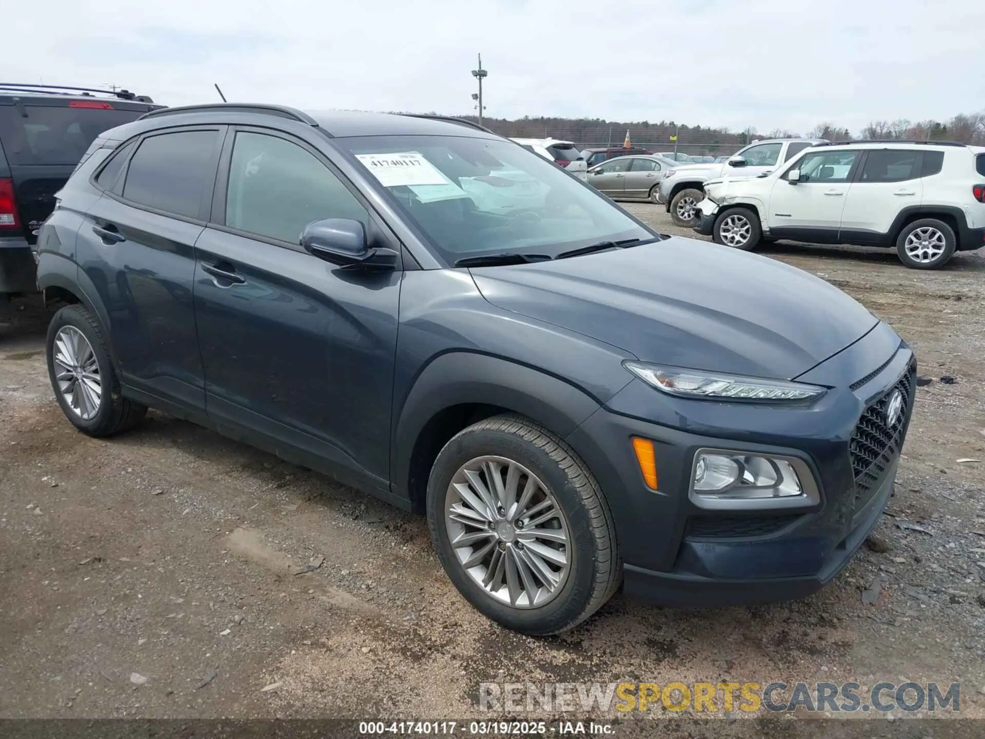 1 Photograph of a damaged car KM8K2CAA5KU352381 HYUNDAI KONA 2019