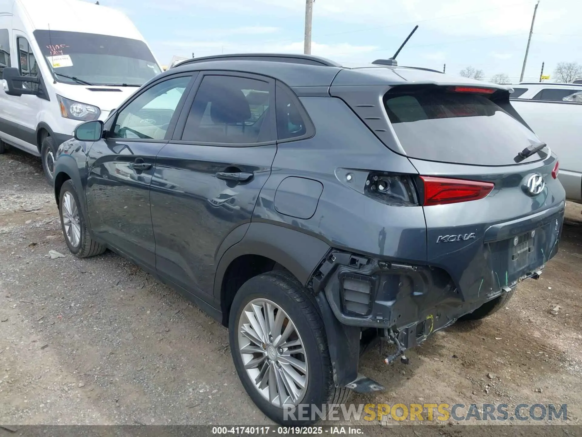 3 Photograph of a damaged car KM8K2CAA5KU352381 HYUNDAI KONA 2019