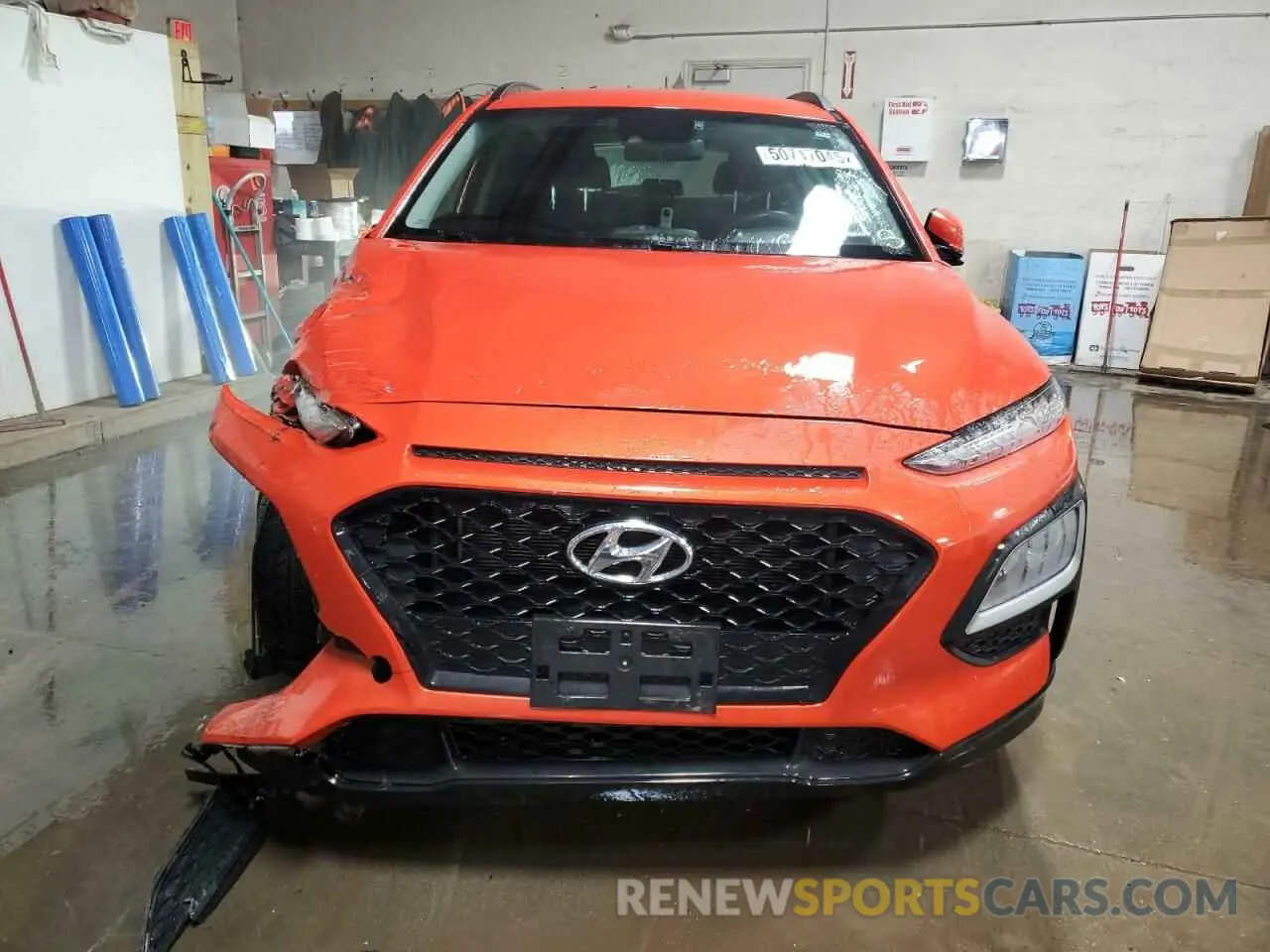 5 Photograph of a damaged car KM8K2CAA6KU207284 HYUNDAI KONA 2019