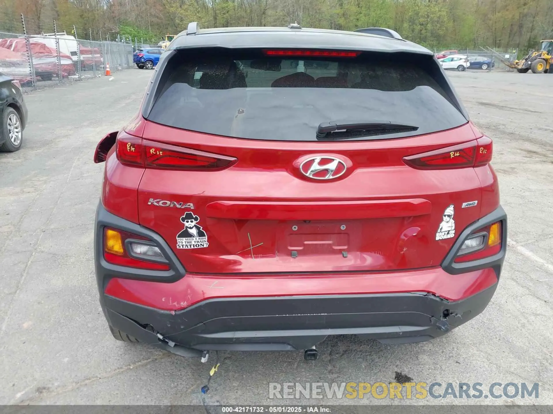 6 Photograph of a damaged car KM8K2CAA6KU347822 HYUNDAI KONA 2019