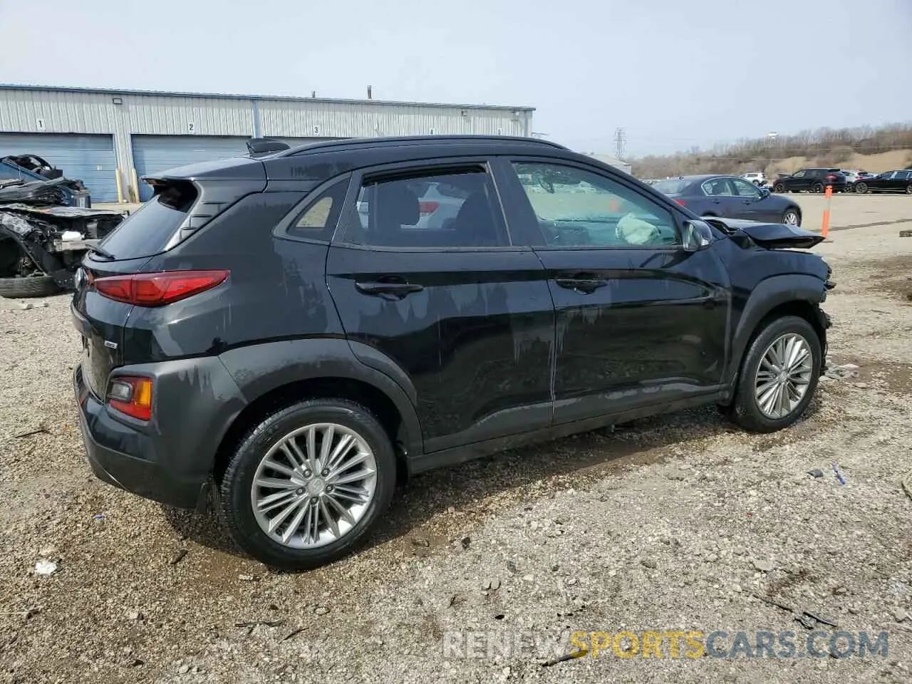 3 Photograph of a damaged car KM8K2CAA6KU375104 HYUNDAI KONA 2019