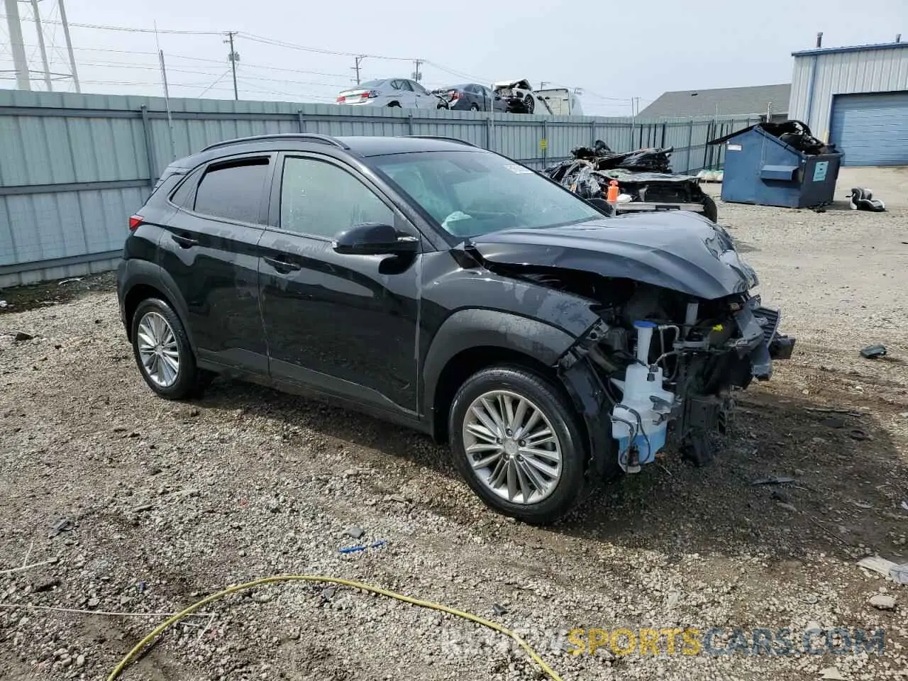 4 Photograph of a damaged car KM8K2CAA6KU375104 HYUNDAI KONA 2019