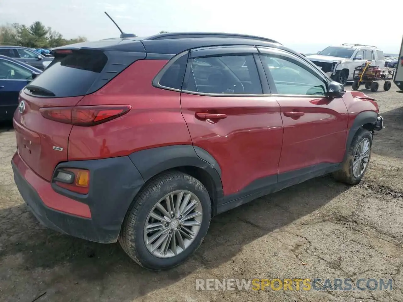 3 Photograph of a damaged car KM8K2CAA7KU334786 HYUNDAI KONA 2019