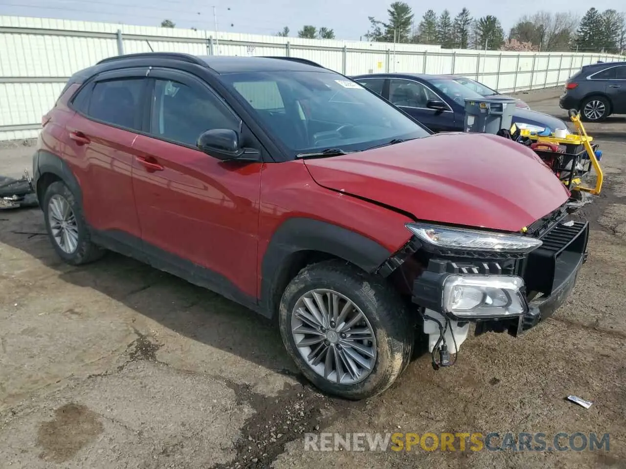 4 Photograph of a damaged car KM8K2CAA7KU334786 HYUNDAI KONA 2019