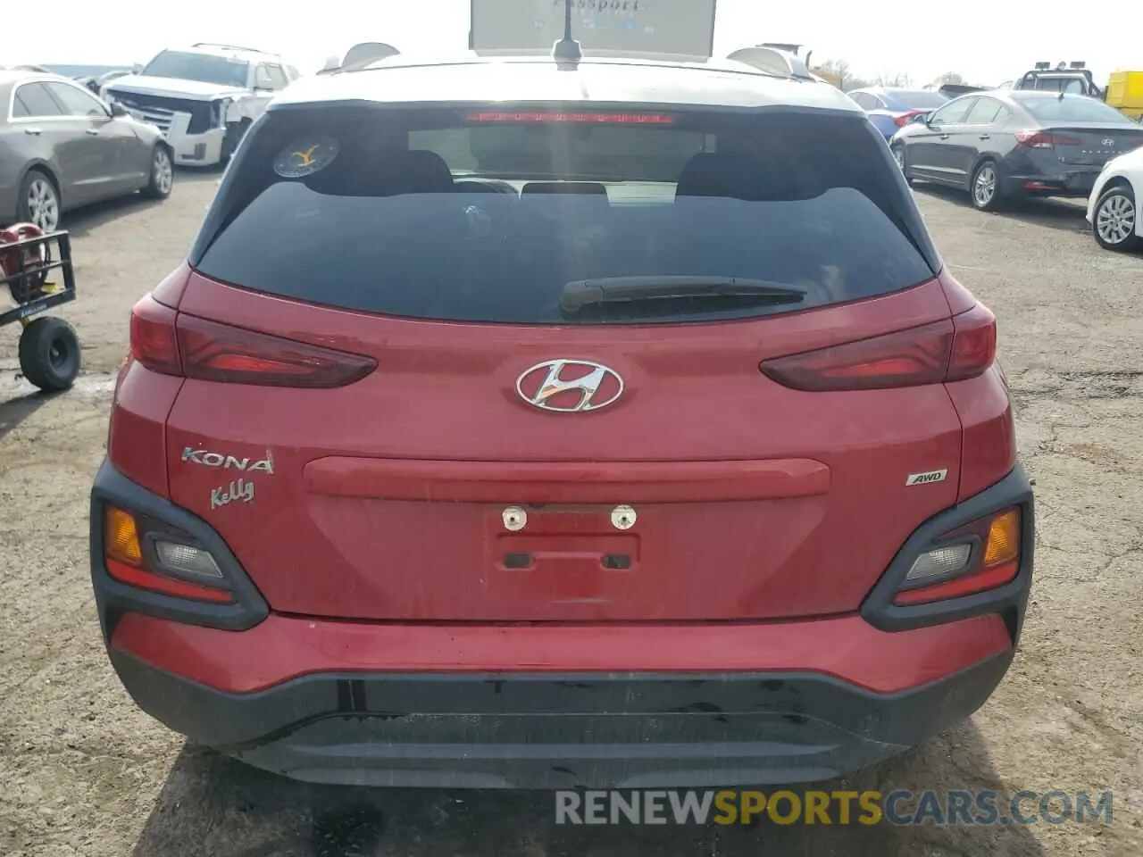 6 Photograph of a damaged car KM8K2CAA7KU334786 HYUNDAI KONA 2019