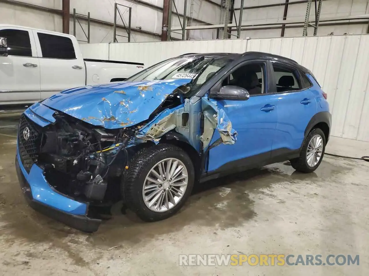1 Photograph of a damaged car KM8K2CAA8KU199351 HYUNDAI KONA 2019