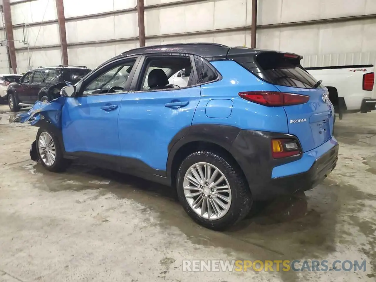 2 Photograph of a damaged car KM8K2CAA8KU199351 HYUNDAI KONA 2019