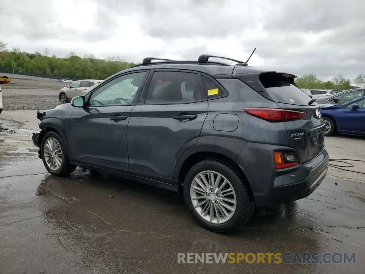 2 Photograph of a damaged car KM8K2CAA8KU377159 HYUNDAI KONA 2019