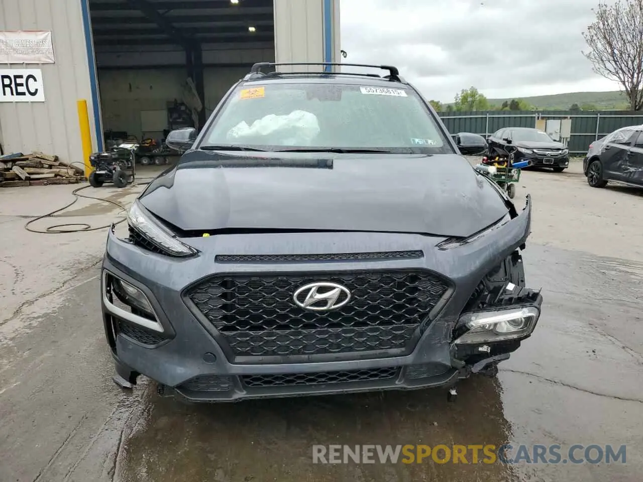 5 Photograph of a damaged car KM8K2CAA8KU377159 HYUNDAI KONA 2019