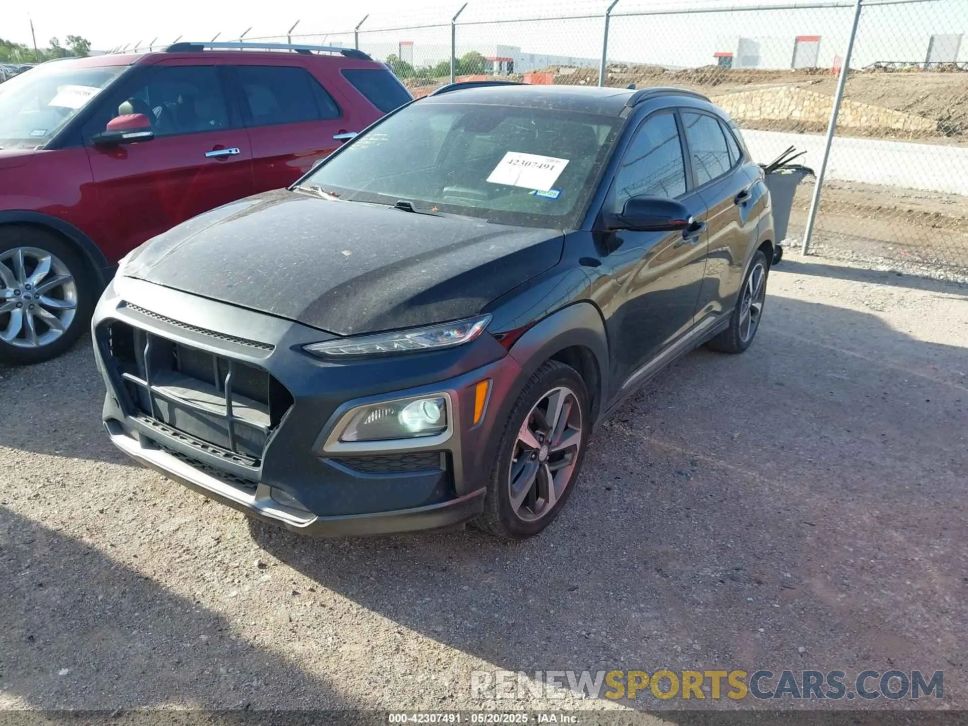 2 Photograph of a damaged car KM8K33A50KU374319 HYUNDAI KONA 2019