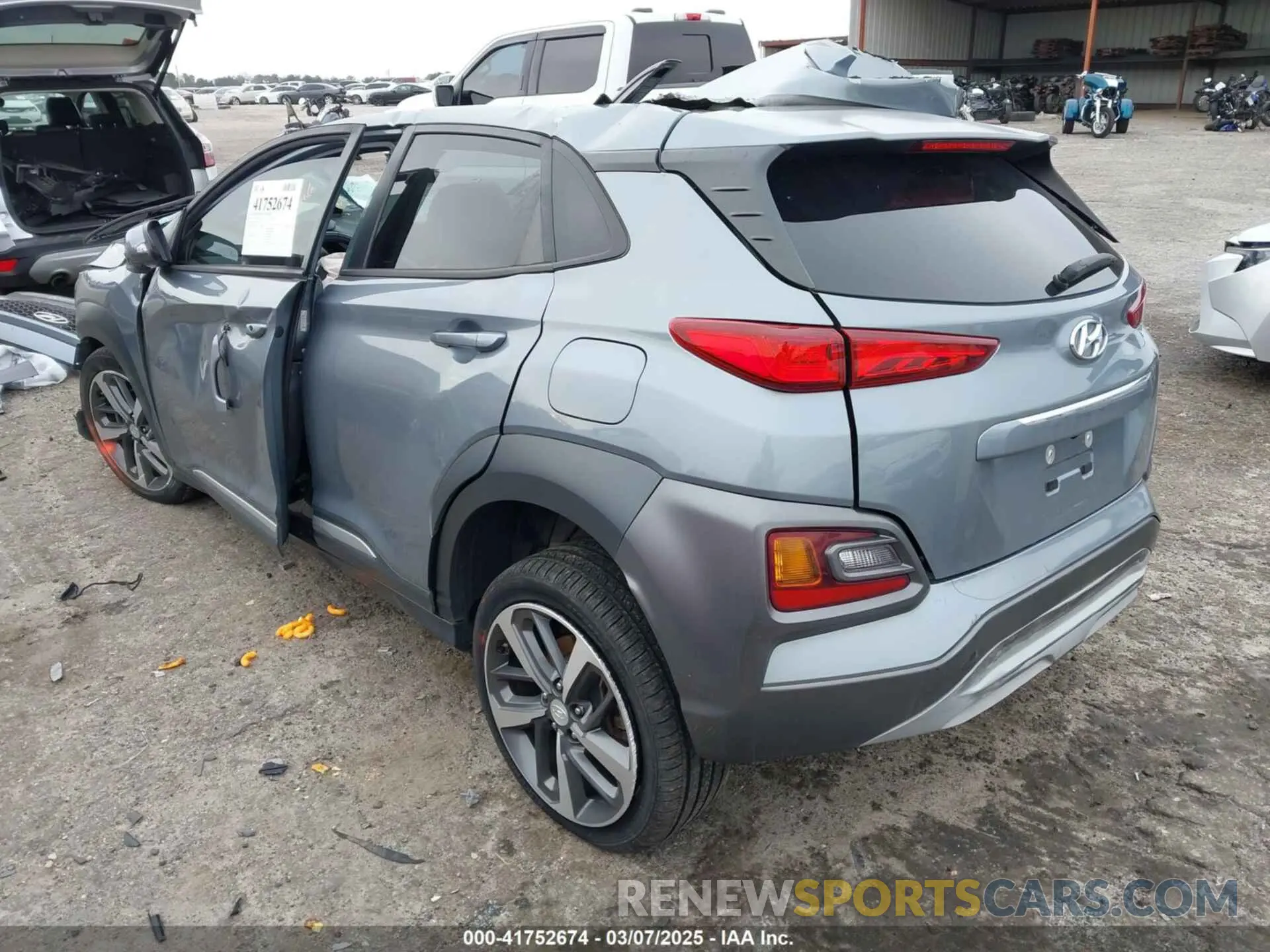 3 Photograph of a damaged car KM8K33A53KU246138 HYUNDAI KONA 2019