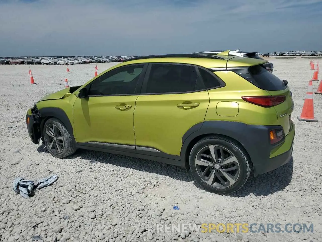2 Photograph of a damaged car KM8K33A55KU203467 HYUNDAI KONA 2019