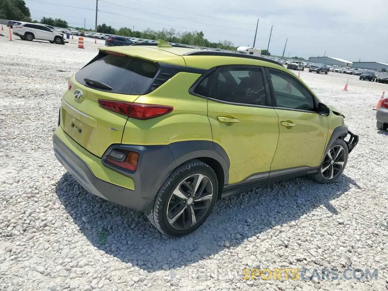 3 Photograph of a damaged car KM8K33A55KU203467 HYUNDAI KONA 2019