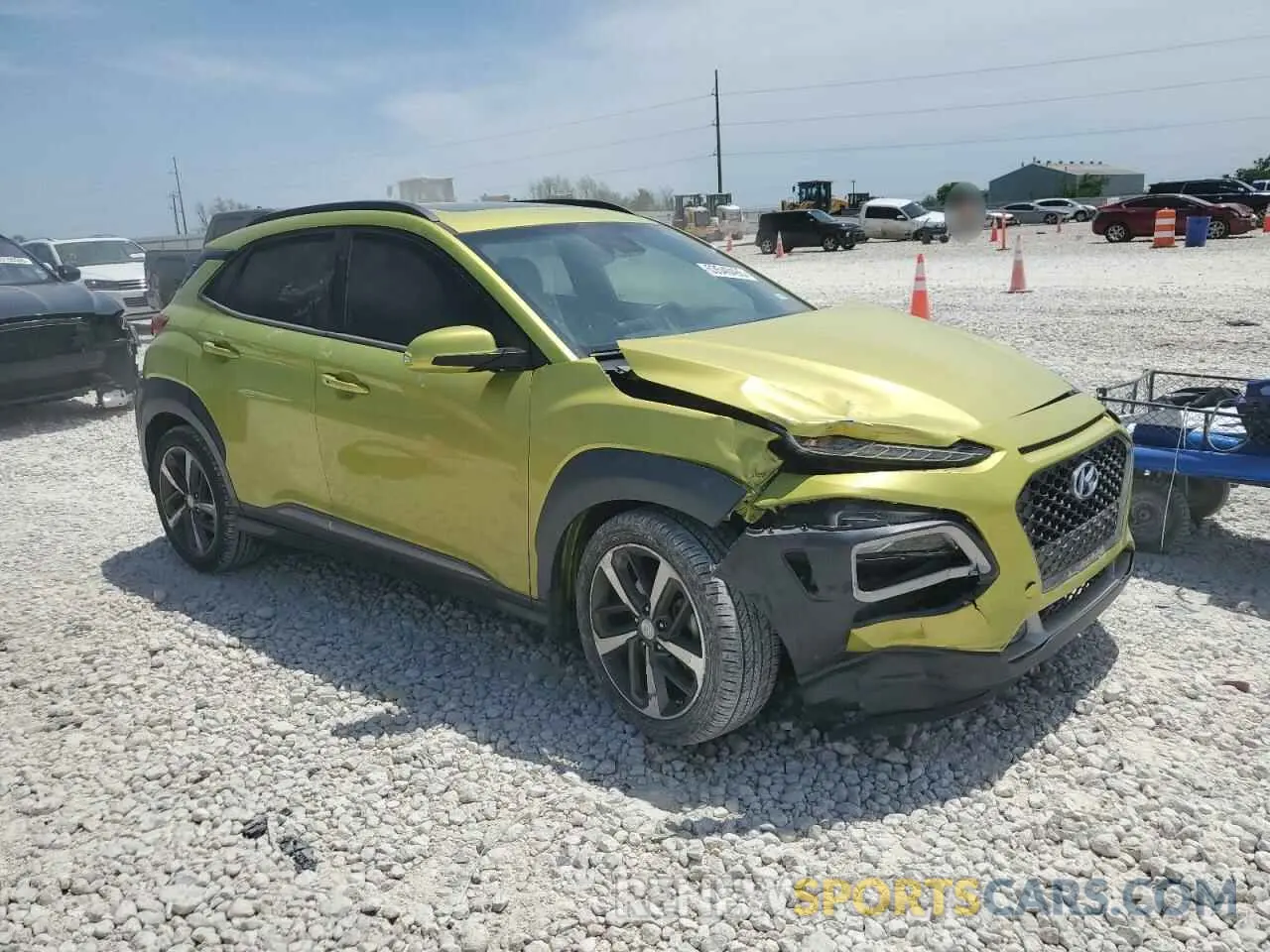 4 Photograph of a damaged car KM8K33A55KU203467 HYUNDAI KONA 2019