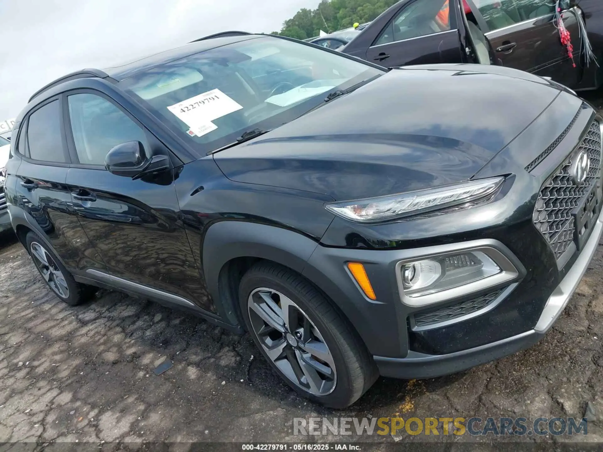 1 Photograph of a damaged car KM8K33A5XKU206512 HYUNDAI KONA 2019