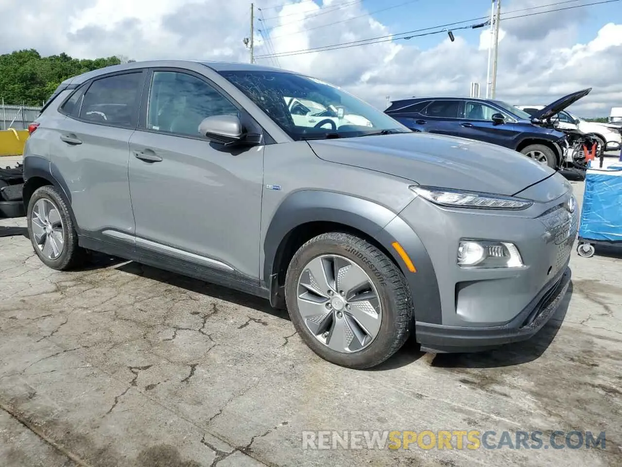 4 Photograph of a damaged car KM8K33AG0KU052670 HYUNDAI KONA 2019