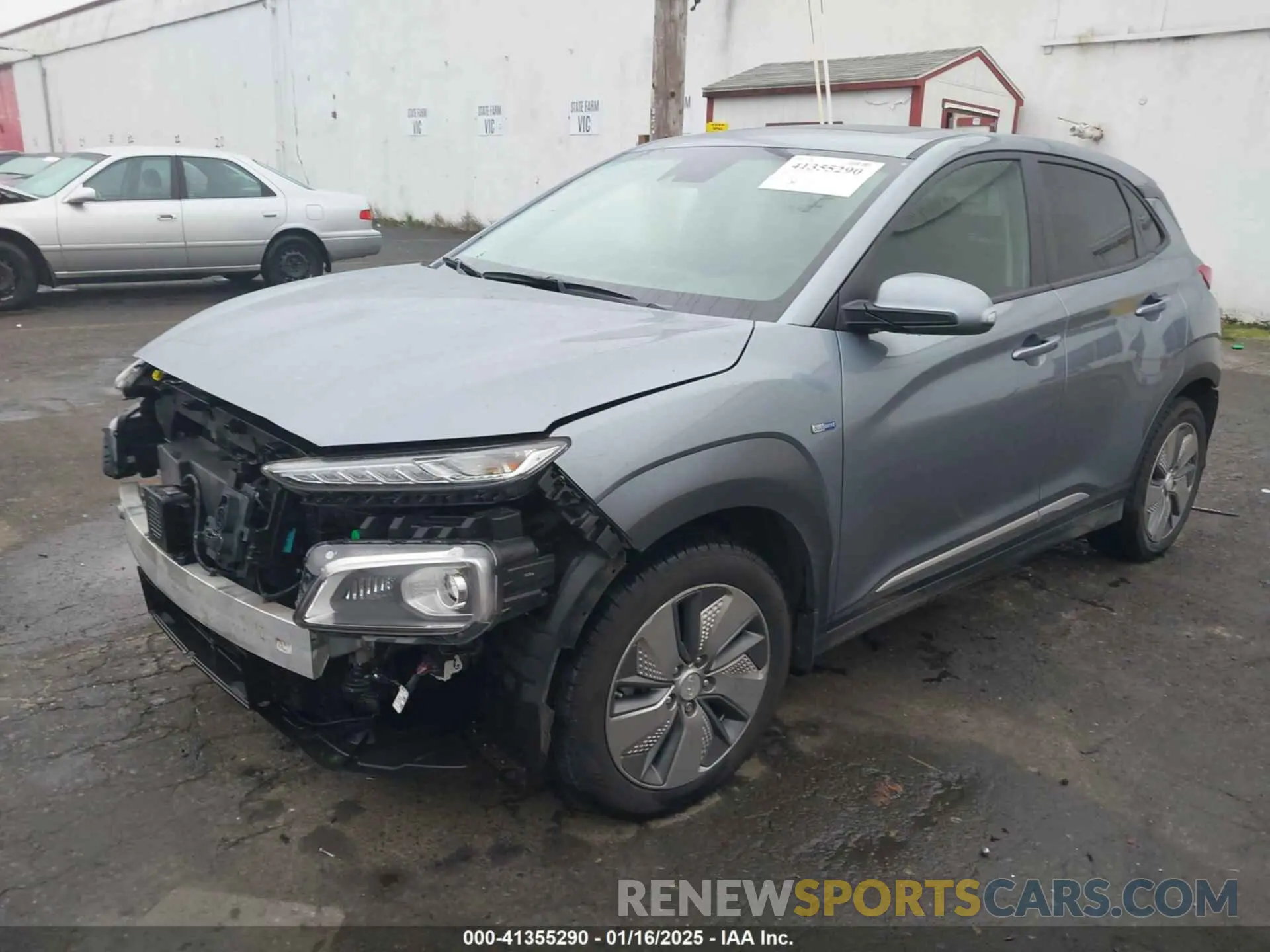 2 Photograph of a damaged car KM8K33AG1KU022271 HYUNDAI KONA 2019
