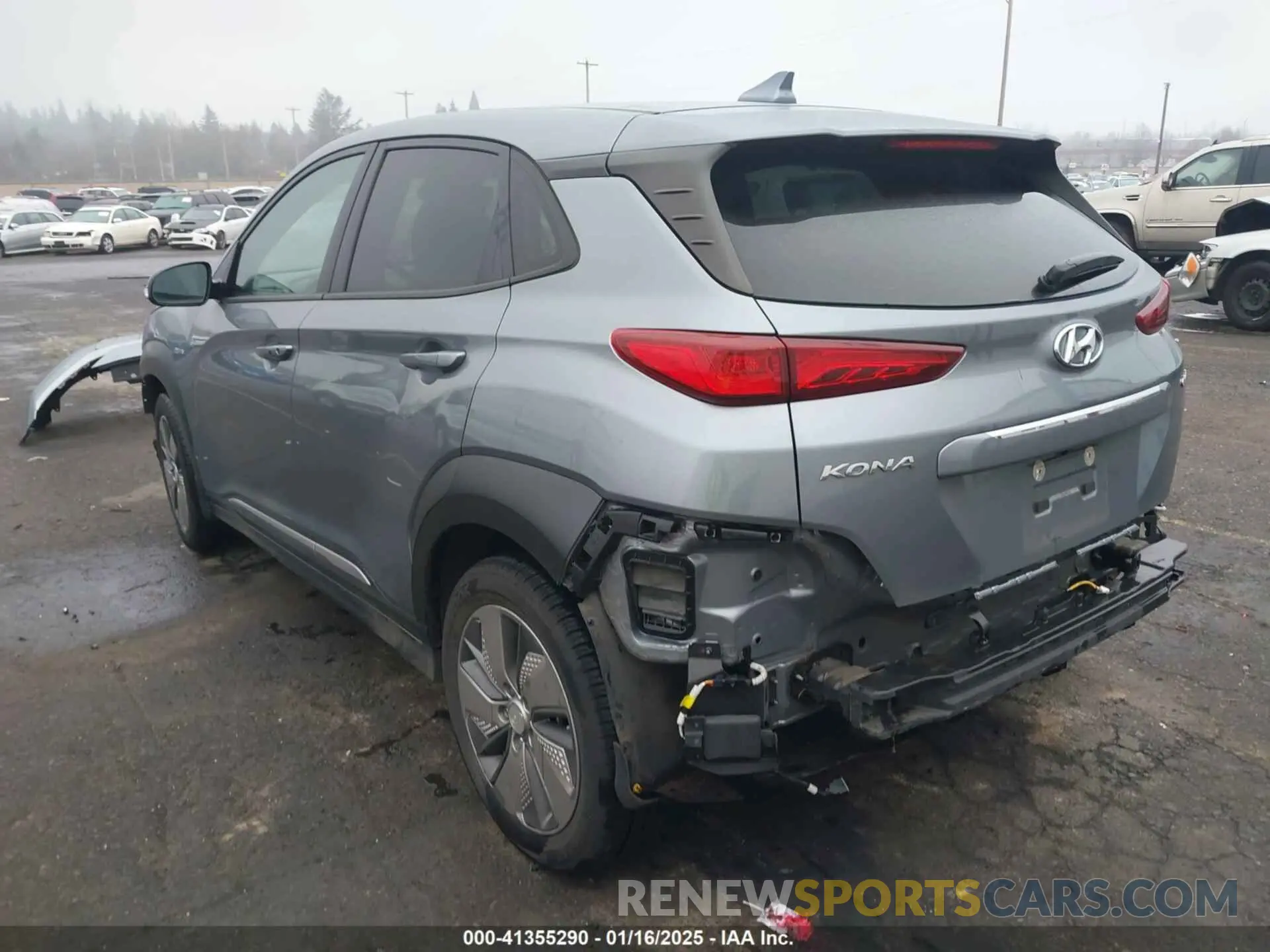 3 Photograph of a damaged car KM8K33AG1KU022271 HYUNDAI KONA 2019