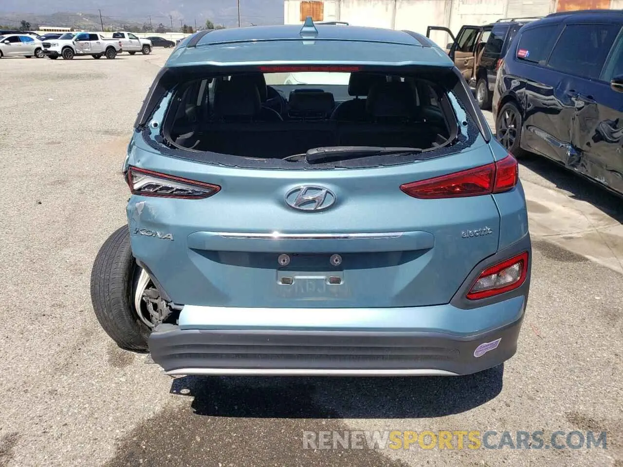 6 Photograph of a damaged car KM8K33AG2KU023414 HYUNDAI KONA 2019