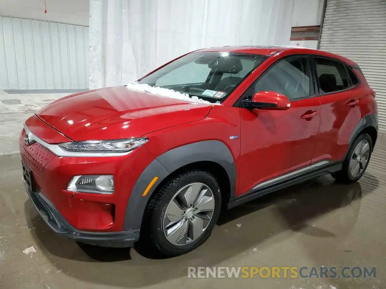 1 Photograph of a damaged car KM8K33AG2KU023610 HYUNDAI KONA 2019