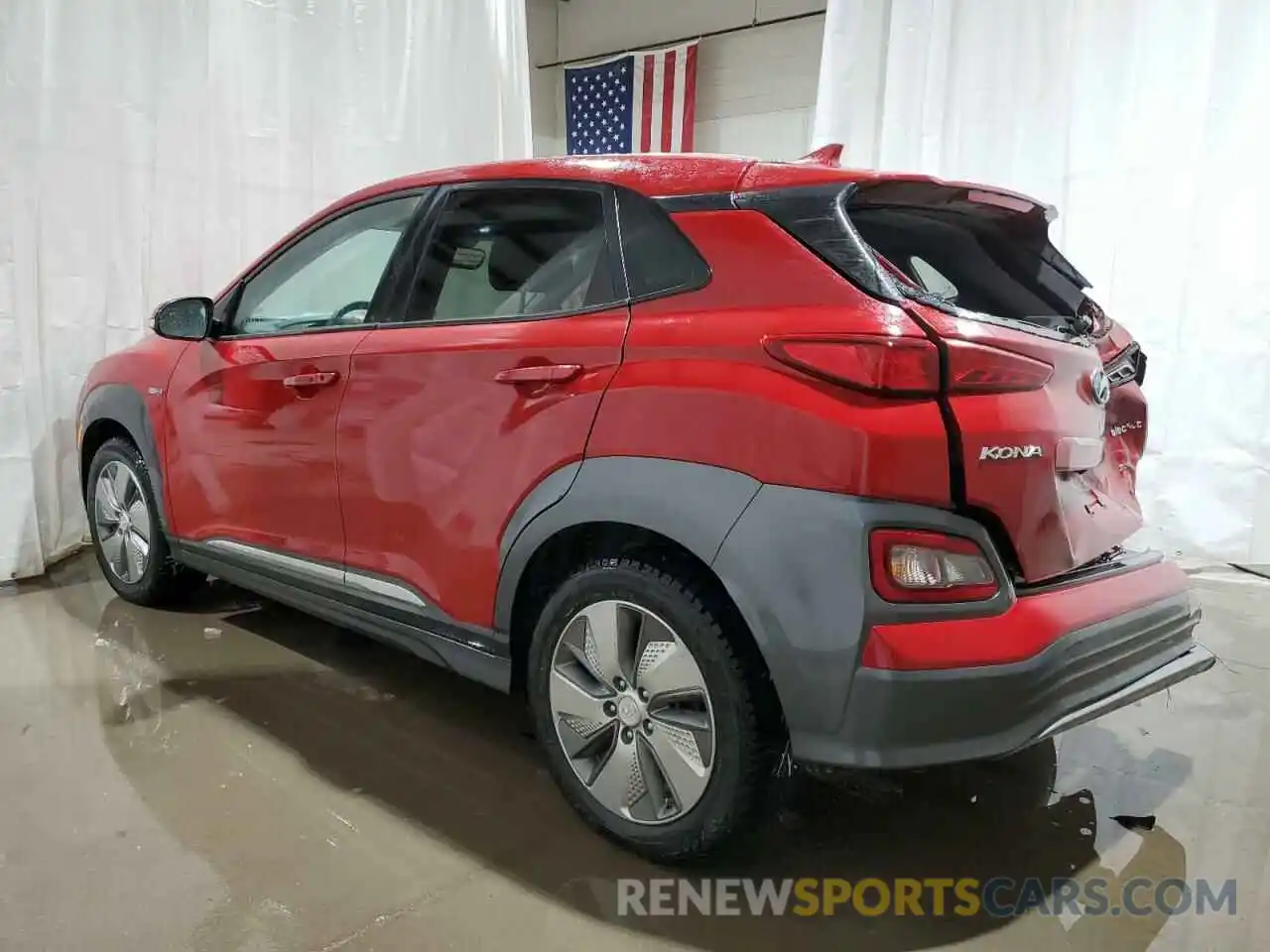 2 Photograph of a damaged car KM8K33AG2KU023610 HYUNDAI KONA 2019