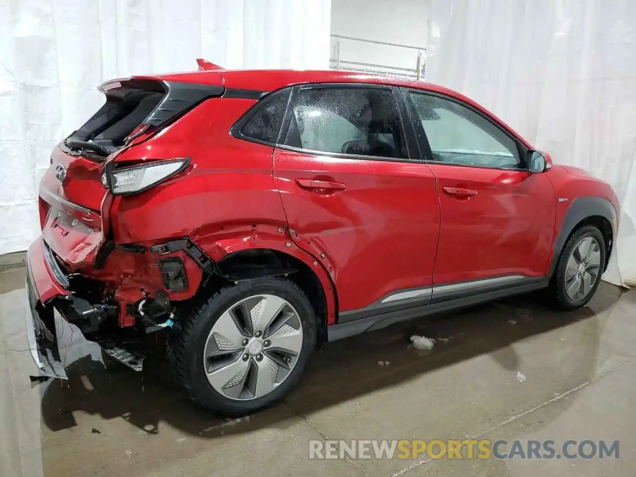 3 Photograph of a damaged car KM8K33AG2KU023610 HYUNDAI KONA 2019