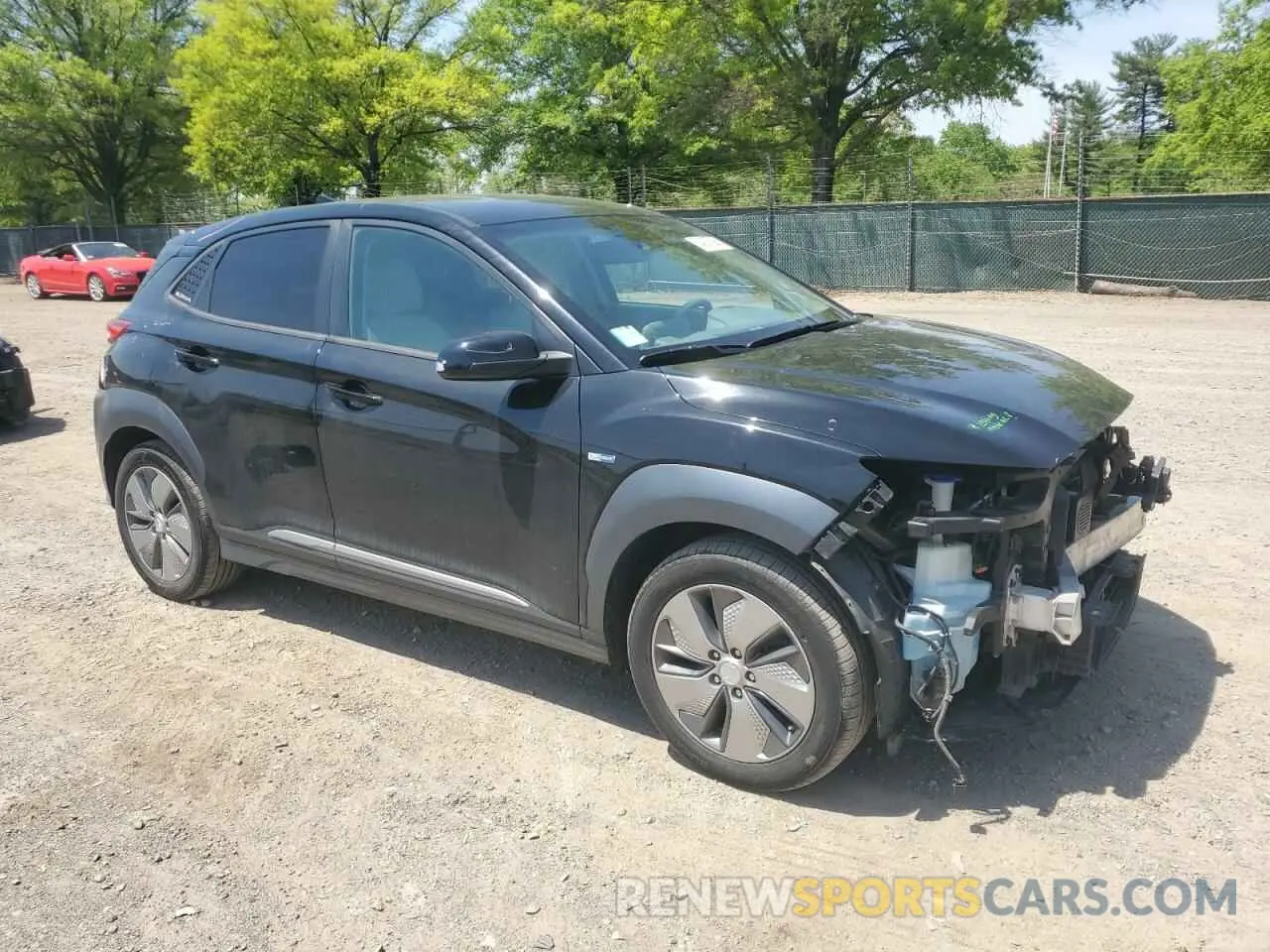 4 Photograph of a damaged car KM8K33AG9KU035785 HYUNDAI KONA 2019