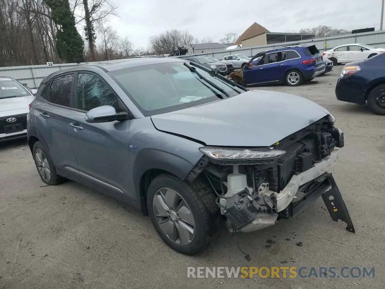 4 Photograph of a damaged car KM8K33AG9KU044664 HYUNDAI KONA 2019