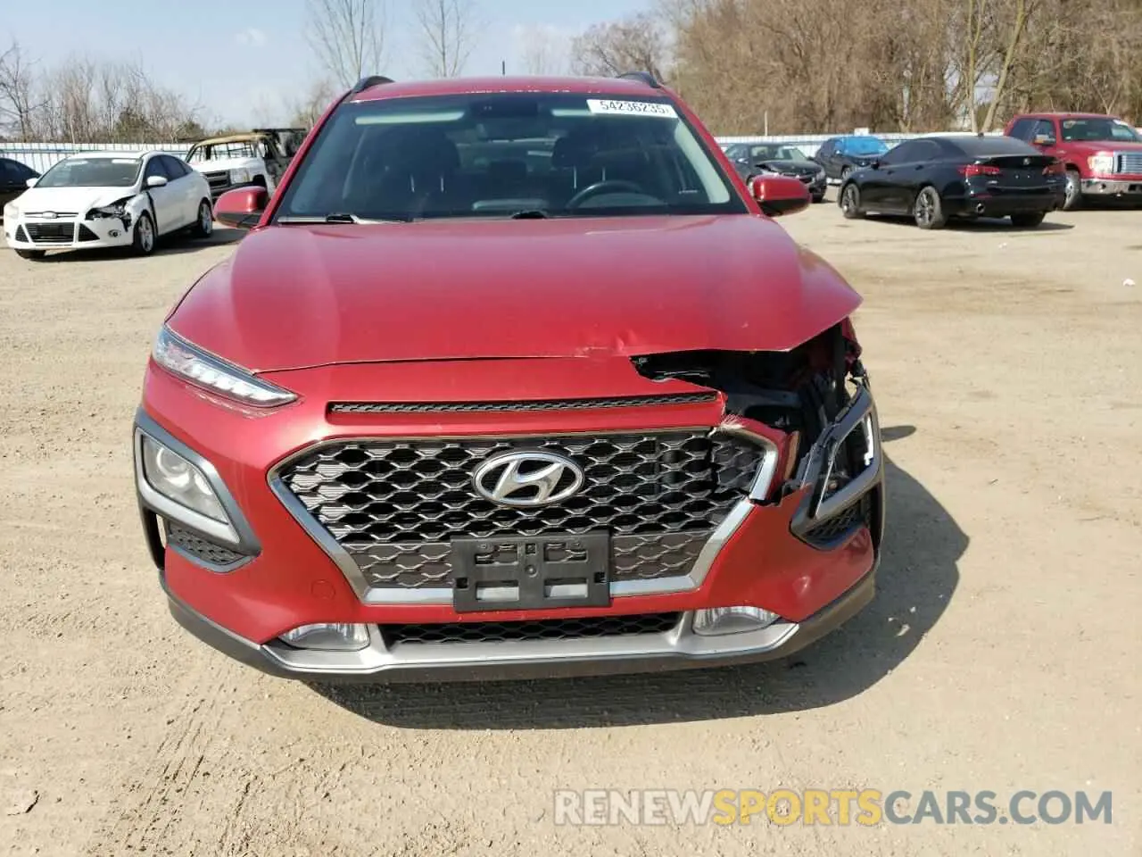 5 Photograph of a damaged car KM8K3CA52KU371485 HYUNDAI KONA 2019