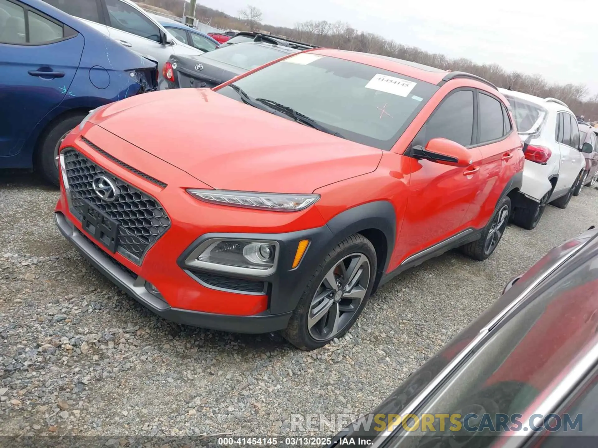 2 Photograph of a damaged car KM8K3CA53KU330542 HYUNDAI KONA 2019